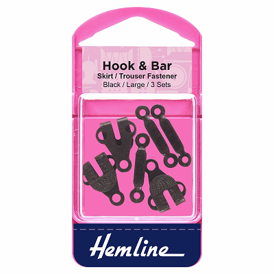 H431.L Hook and Bar: Black - Large 